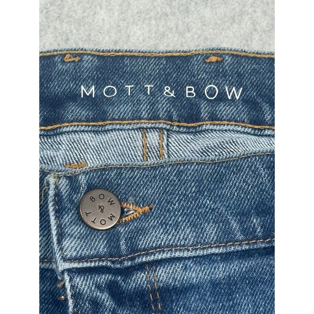 Mott & Bow Mens Medium Wash Blue Denim Slim Jeans 38x30 - Picture 3 of 13